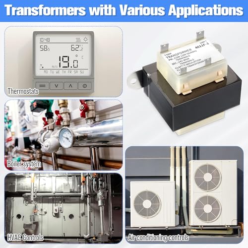 Image of 2 Pack 120V to 24V Transformer Secondary 24V, 0130M00138S 40VA Transformer Compatible with Goodman /Amana /Trane, HVAC Furnace Replacement Part with Foot Mount