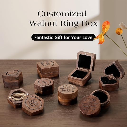 Personalized Tungsten Ring for Men 8mm Black Plated Tungsten Engagement Wedding Band Polished Finish Customized Promise Ring Comfort Fit Size 7-13 - Image 4