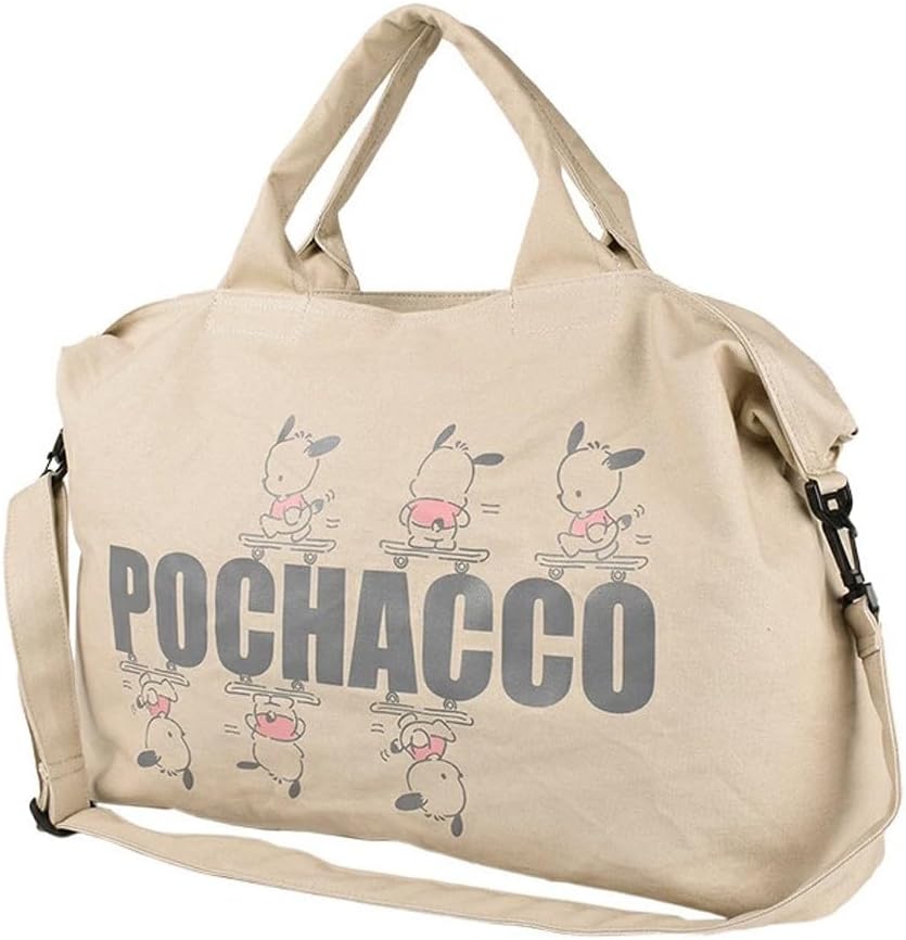 Roffatide Pochacco Dog Canvas Tote Bag Large Gym Bag Shoulder Hobo Yoga Bag Crossbody Bag Purse for Women Big Capacity Shopping Work Bag Travel Handbags Eco Bag, ZLRBG14601