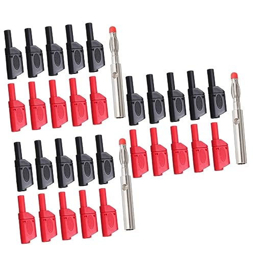 30 Pçs Plugue Banana Terminal De Banana Isolado Banana 4 Mm Conectores De Pinos De Banana Jack Conec