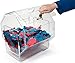 Clear Acrylic, Rotating Raffle Drum with Lock and Key for Tabletop Use