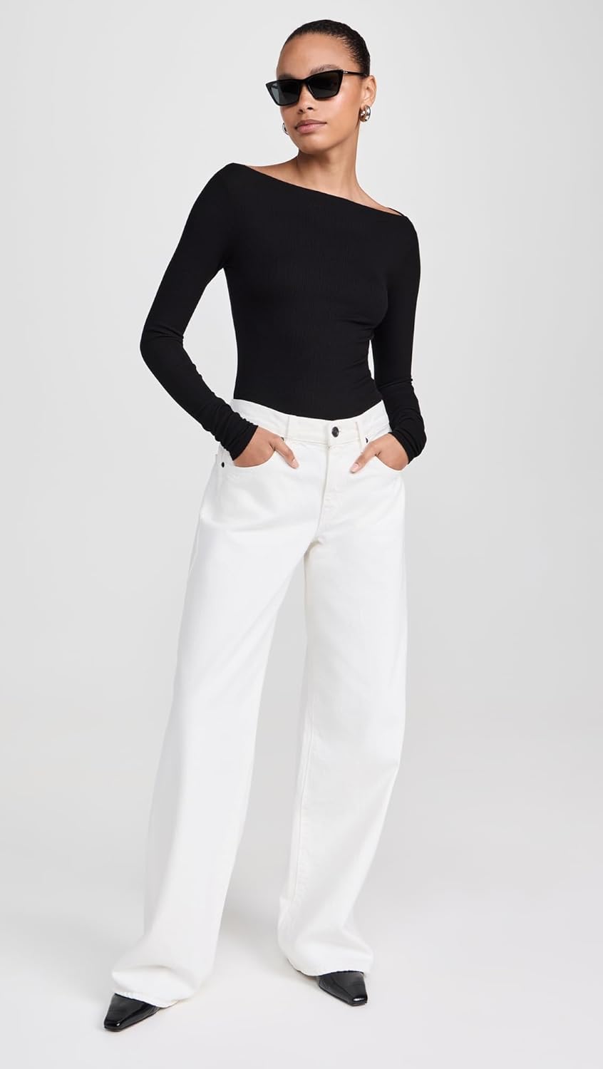 Enza Costa Women's Silk Knit Boat Neck Top
