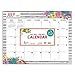 Floral Large 17 x 22 Desk Pad Monthly Blotter Calendar (July 2020 - June 2021)