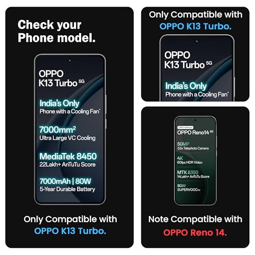 Image of ArmourPro Military Grade Gorilla Tempered Glass Screen Protector Compatible For Oppo k13 Turbo (6.8 Inch) With Easy Installation Kit| Edge To Edge Coverage |Black