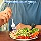 mizikuu 4 Stück Parkinson Besteck, Easy Grip Besteck Set mit Dickem Rutschfeste Griff Seniorenbesteck Einfach zu Greifen Adaptive Utensils Angepasstes Utensilien für Arthritis Ältere Menschen Zittern