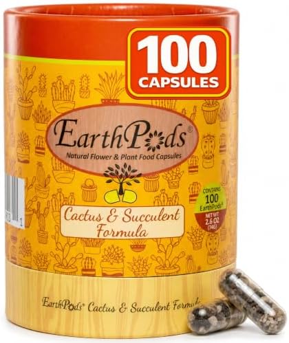 Earth Pods® Organic Cactus & Succulent Fertilizer, 100 Capsules