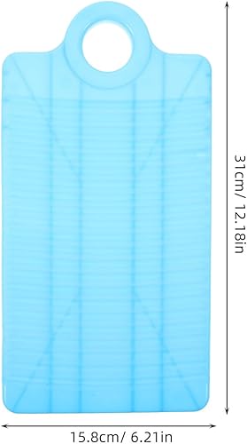 Miniatura 3 de DOITOOL Mini tabla de lavado de plástico, tabla de lavar a mano para lavar ropa, pequeña tabla de lavado para niños, camisas limpias, color lima