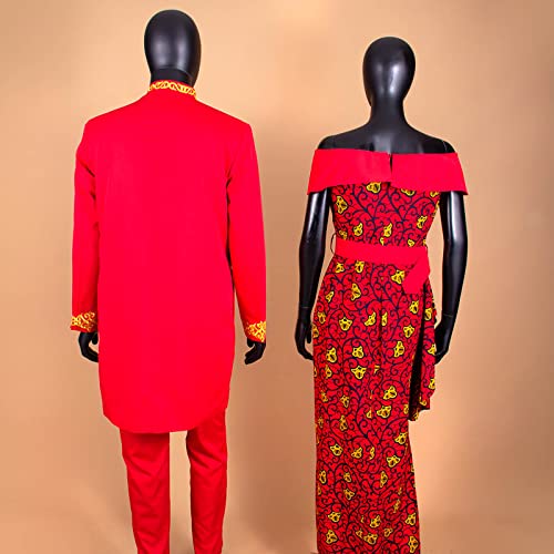 African Couples Clothes Bazin Riche Dashiki African Dresses for Women Match Men Outfits Top and Pants Sets3