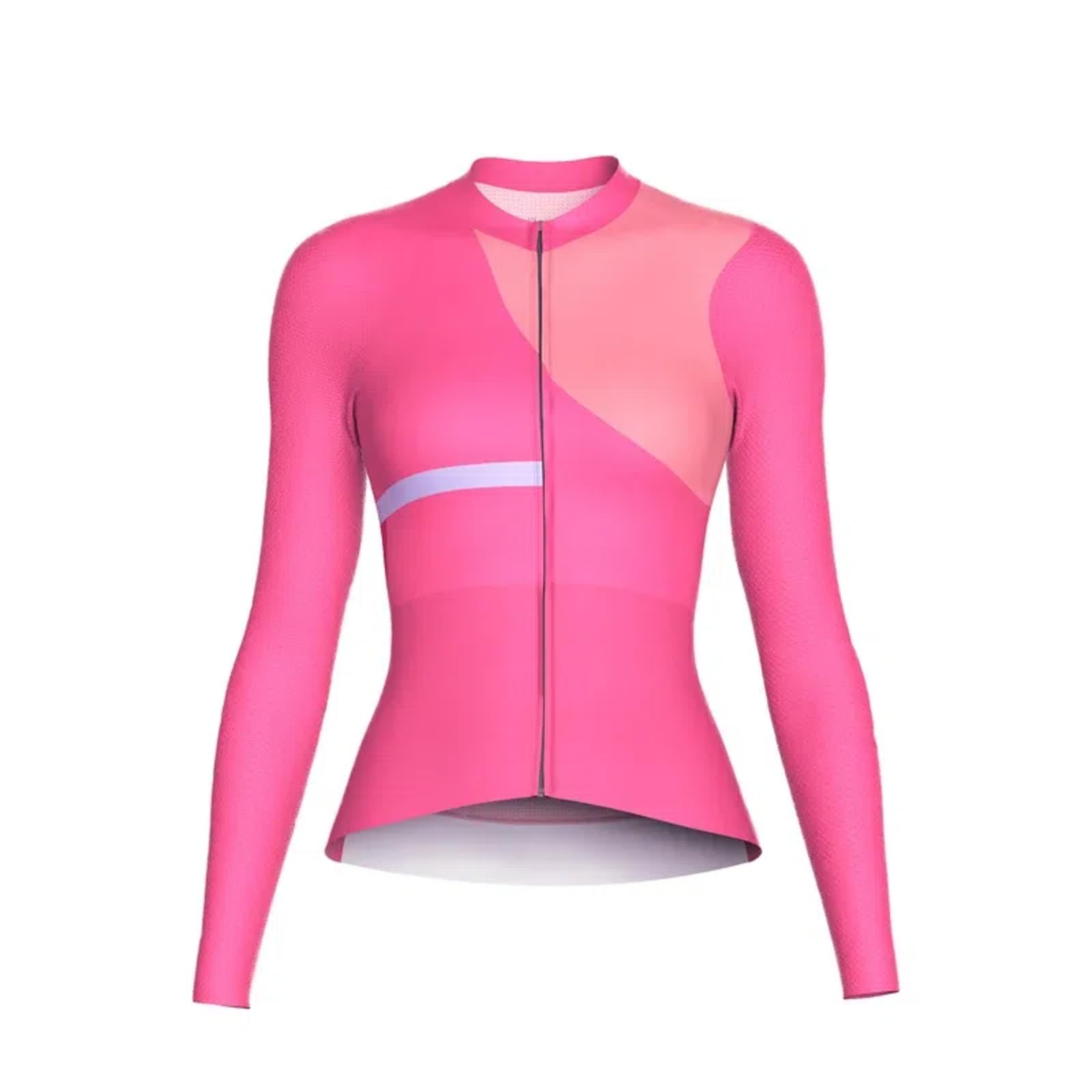 Maillot de ciclismo para mujer, de manga larga, para mujer, para primavera, otoño
