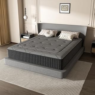 DEWINNER Matelas 140 x 190 x 30 cm, Hauteur 30 cm, Matelas Silencieux d'épaisseur Moyenne, Mousse à Mémoire de Forme Hybride, Ressorts Ensachés Individuels, Absorbant et Respirant