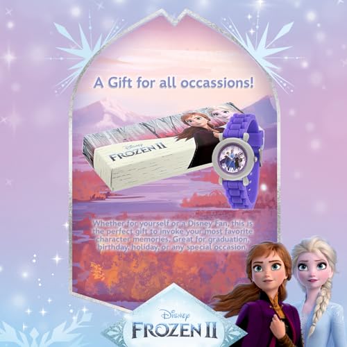 Disney Frozen Kids' Plastic Time Teacher Analog Quartz Silicone Strap Watch 6