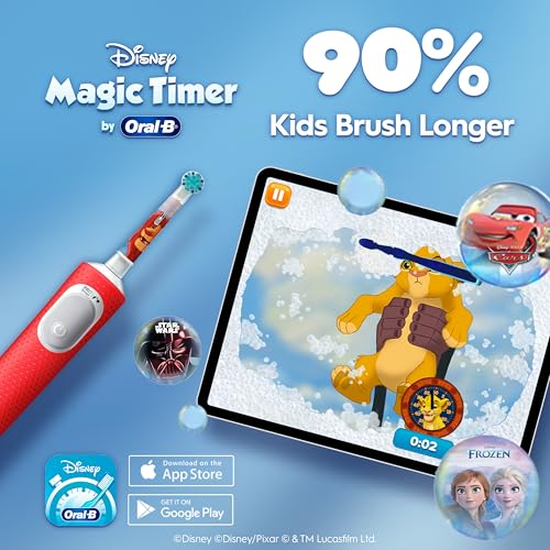 Oral-B Pro Kids Electric Toothbrush, 1 Handle Featuring Disney The Lion King, 1 Toothbrush Head, 1 Travel Case, Designed By Braun, for Ages 3+ - Image 6