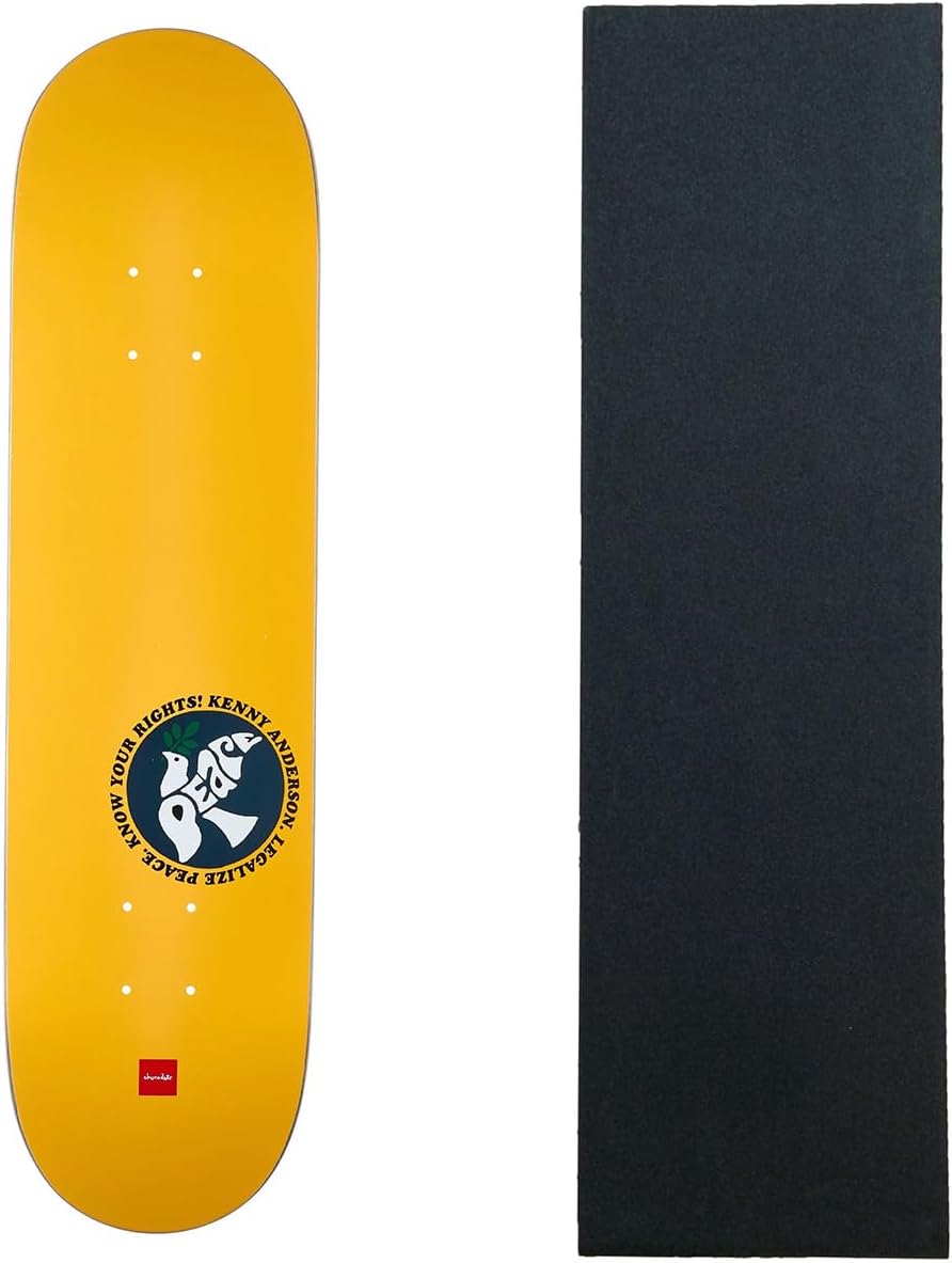 Chocolate Skateboard Deck Anderson Know Your Rights 8.0" x 31.5" with Grip