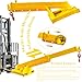 HQHAOTWU Forklift Jib Boom Crane 11000lbs Capacity Telescoping Mobile Crane Industrial Adjustable Forklift Lifting Hoist Truss Jib Boom Hook Manual Telescopic 63in-96.5in for Warehouse & Factories