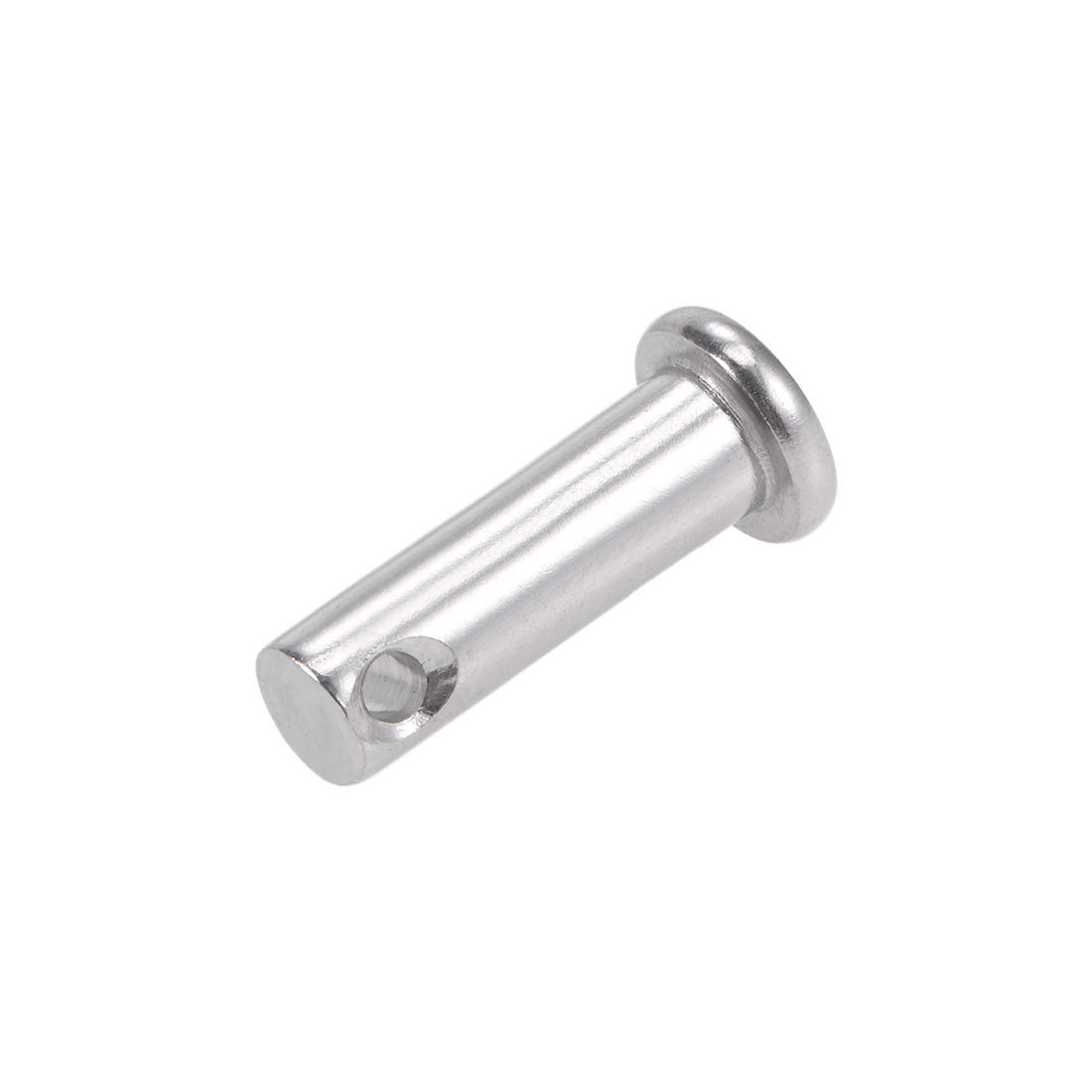 uxcell Single Hole Clevis Pins - 8mm X 25mm Flat Head 304 Stainless Steel Link Hinge Pin