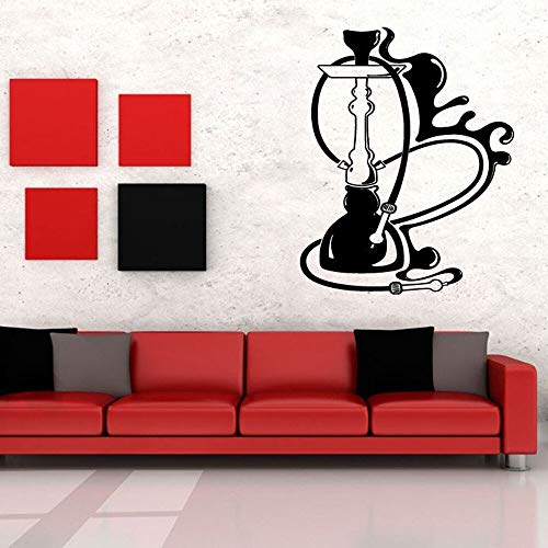 SUPWALS Wandtattoos Shisha Wandaufkleber Shisha Bar Wand Vinyl Dekore Kunst Wandtattoo Wohnzimmer Rauch…