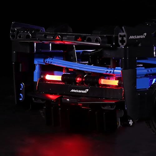Vista 4 de VONADO Kit de luz LED compatible con Lego McLaren Senna GTR, iluminación de bricolaje para coches Lego Technic