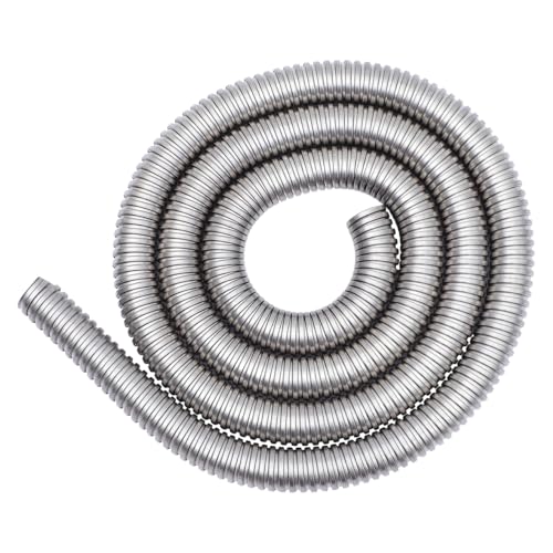 Câble en Acier Inoxydable - de câble Flexible - Faisceau de câbles - Gaine métallique - Contre la Chaleur - en Acier Inoxydable - Tuyau fileté en métal...