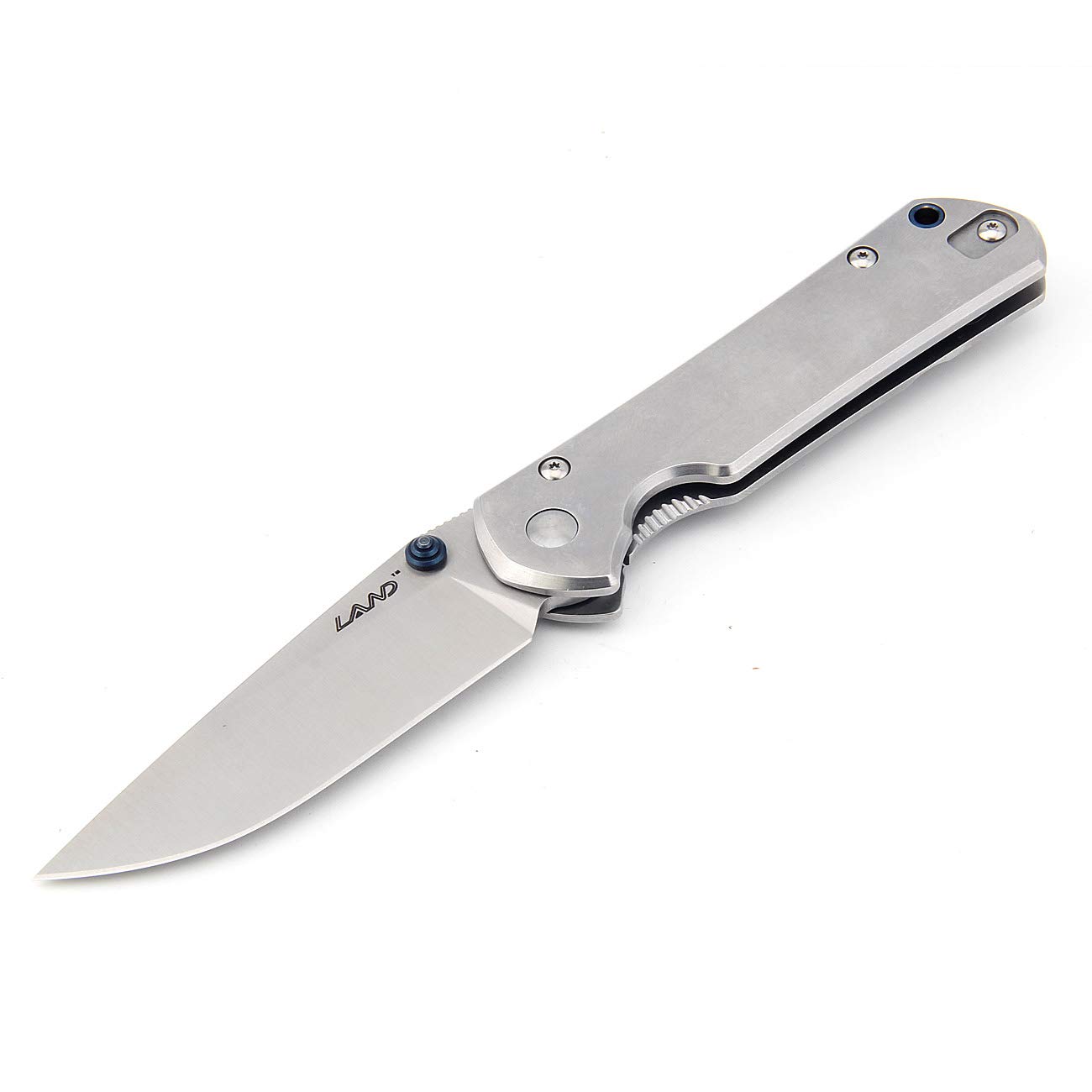 Land 912 913 Frame Lock Pocket Folding Knife Stainless Steel Blade Handle