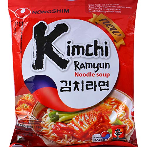 Image of Nongshim Nong Shim Kimchi Ramyun Noodle Soup - Hot & Spicy, 120g