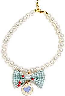 Verstellbares Perlenhalsband für Haustiere, modisches Halsband für Katzen, Kätzchen, Hunde, Camping, Fotografie, Halsband, Halsband für Hunde, klein product image