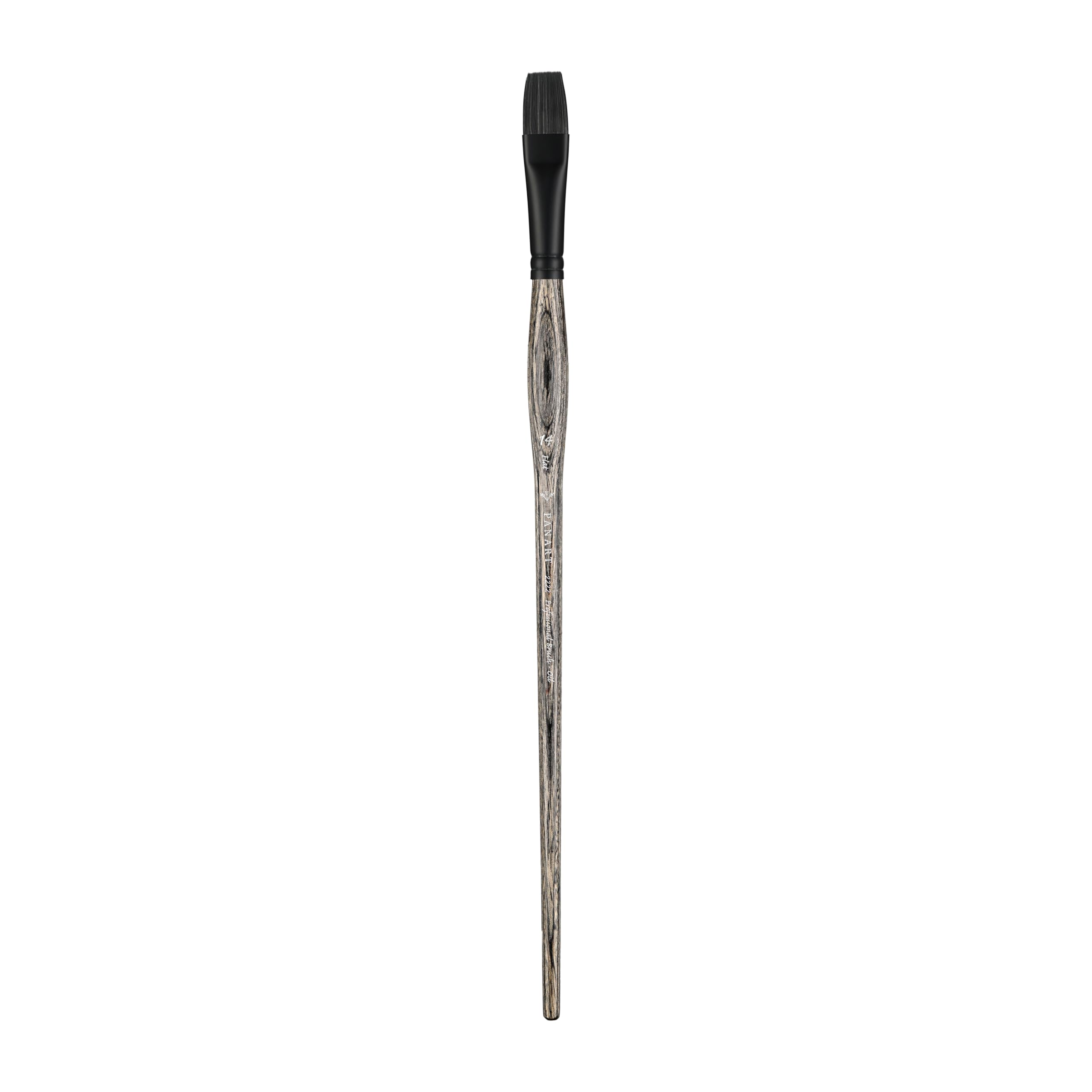 Pan Art Synthetic Fibre Flat No. 14, Detail & Wash Brush for Oil Paints