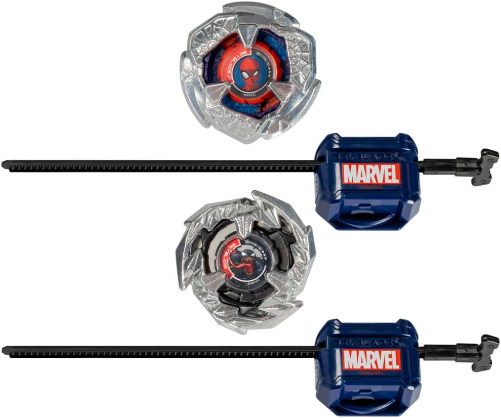 Beyblade X, Marvel Collab, Spider-Man 3-60F vs. Venom 3-80N Multipack - 2 Top & 2 Launchers Toy Set - Ages 8 & Up