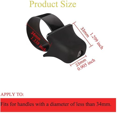 Miniatura 8 de Paquete de 2 unidades de bloqueo de control del acelerador de asistencia de crucero, agarre ergonómico, controlador universal montado en abrazadera