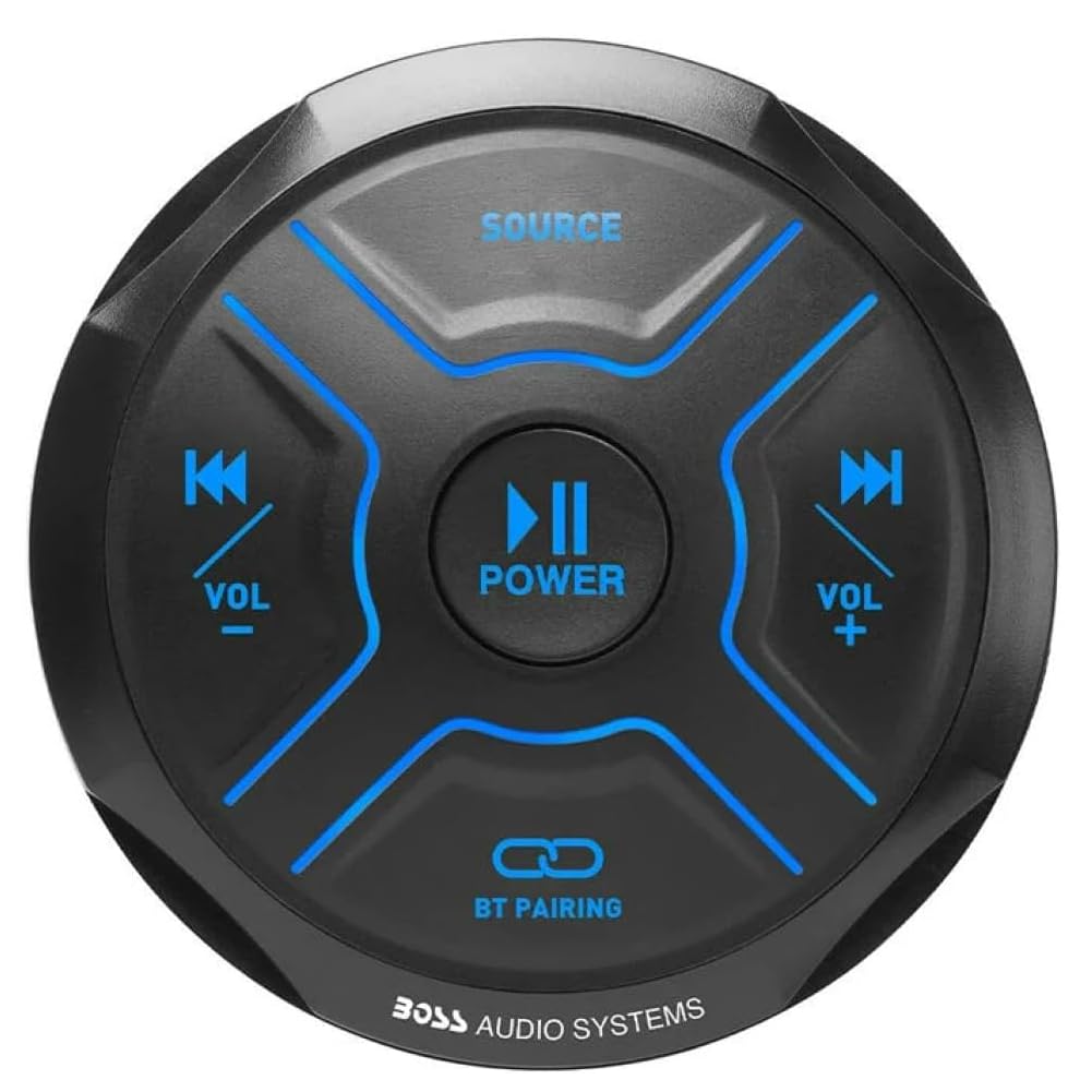 Kit Set para Boss Audio Systems MG150W.6: Receptor Bluetooth MGR150B, Altavoces MR6W 16,5 cm 6,5" 90 vatios rms 180 vatios máx, Resistente al Agua, para Mar, Barco