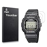 Youniker 5 Pack for Casio Men's G-shock DW5600 Screen Protector Film for Casio DW-5600 Watch Screen...