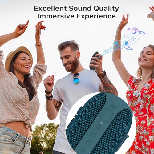 Image of NOBIS Clip Portable Bluetooth Speaker, Up to 24H Playtime, IP68 Waterproof | BT 5.3, HD Sound & Custom EQ Via App, Wireless Stereo Pairing, Built-in Carabiner for Outdoor & Travel