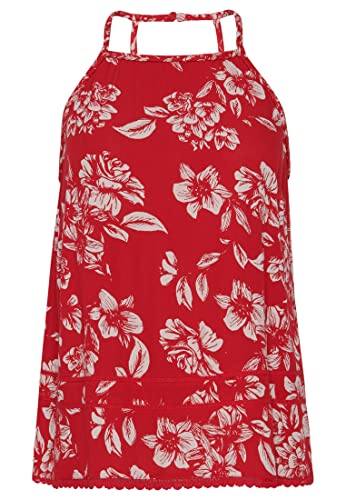 Superdry Camiseta de Manga Corta para Mujer, Estilo Vintage, Talla S, Color Rojo