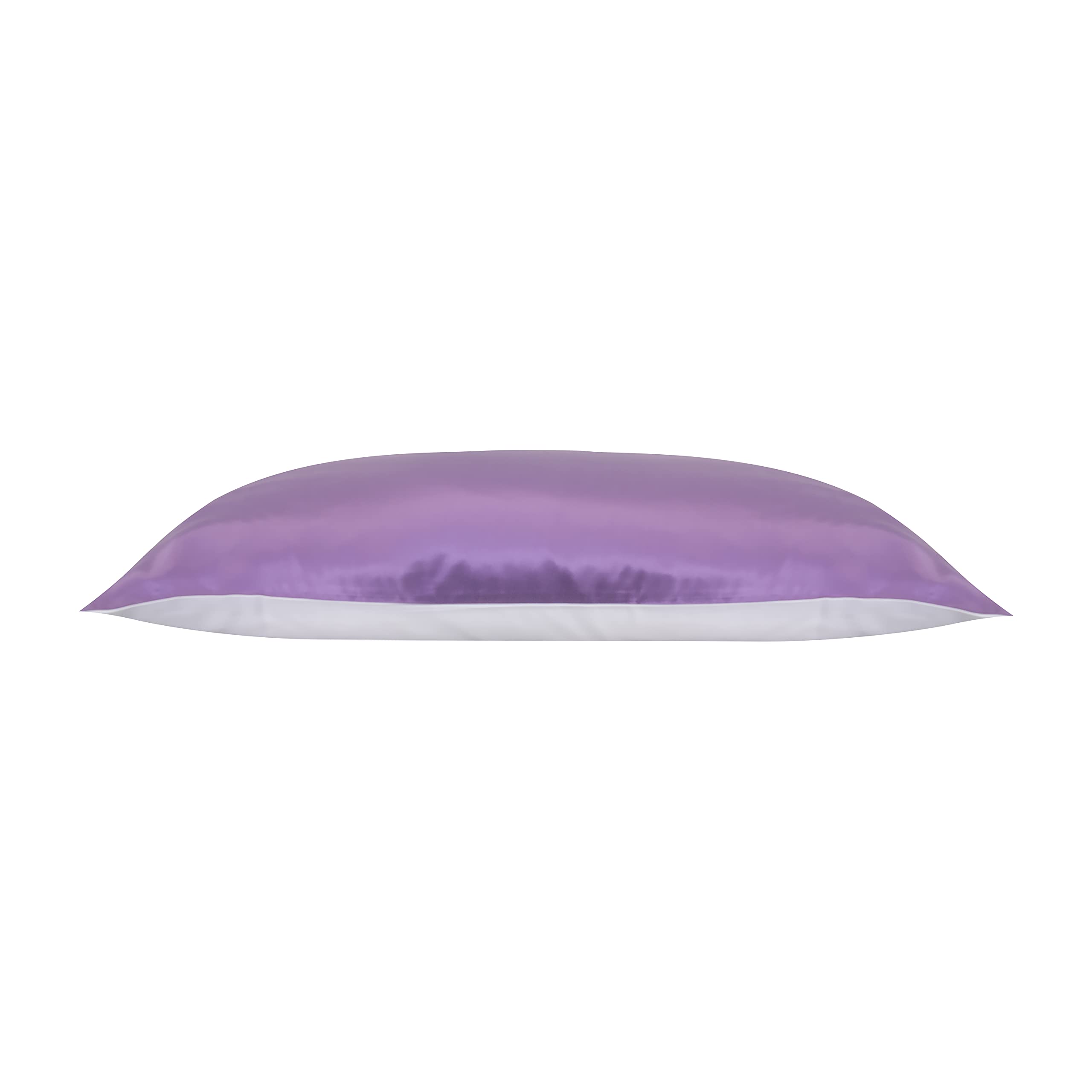 Jasmine Silk 100% Pure Mulberry Silk 19 Momme Charmeuse Silk Pillowcase With Cotton underside for Hair and Skin 1pc 50 x 75 cm Hypoallergenic Envelope Closure (Lavender)