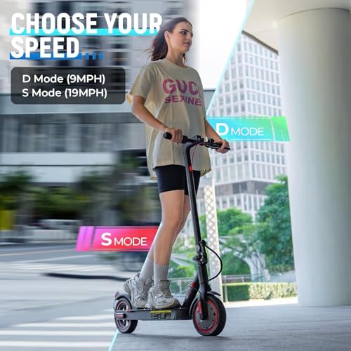 Image of iScooter Electric Scooter Adults, 18 /15 /12 Miles Long Range,22 /19 /18 Mph Top Speed, Commuting Electric Scooter with Cruise Control, Double Braking Systems Escooter for Adults and Teens