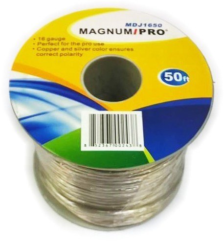 MAGNUM PRO MDJ1650 50 ft 16 Gauge Speaker Cable (100% Copper)