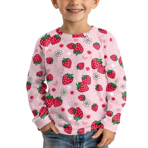 Casual Tee-Shirts for Girls 3-16 Tee Shirt for Winter Thicken Athletic T-Shirt for Outdoor Gift for Birthday3