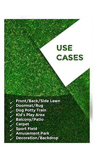 Image of COMFY HOME Home High Density Artificial Grass Door Mat (2 x 4 feet) - Green, 1 Piece