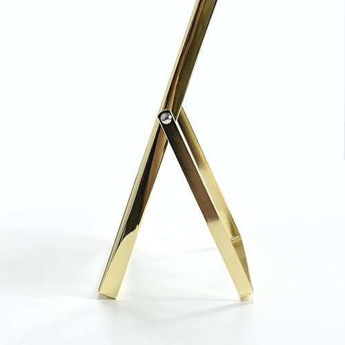 Miniatura 7 de Juego de 3 marcos de fotos flotantes de metal dorado con vidrio para escritorio y mesa verticalmente, 4 x 4 pulgadas, 4 x 6 pulgadas, 5 x 7 pulgadas