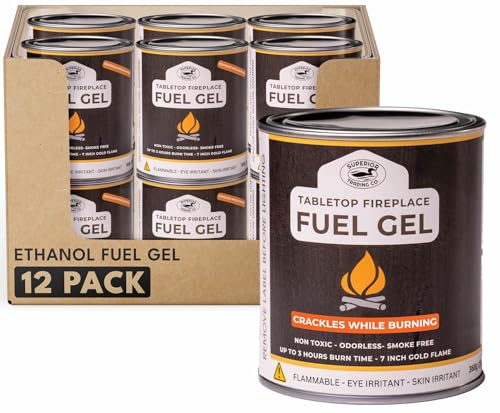 Superior Trading Co. Real Flame Gel Fuel Cans for Fireplace,