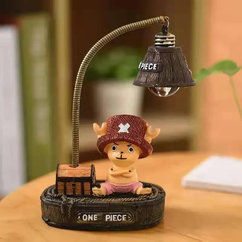 Amine One Piece Copper Figure and Lamp | Toy for Car Dashboard, Study Table, Office Desk Collectible, Limited Edition, Anime Manga