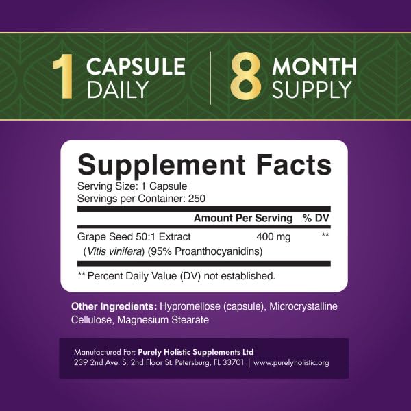 Purely Holistic Grape Seed Extract