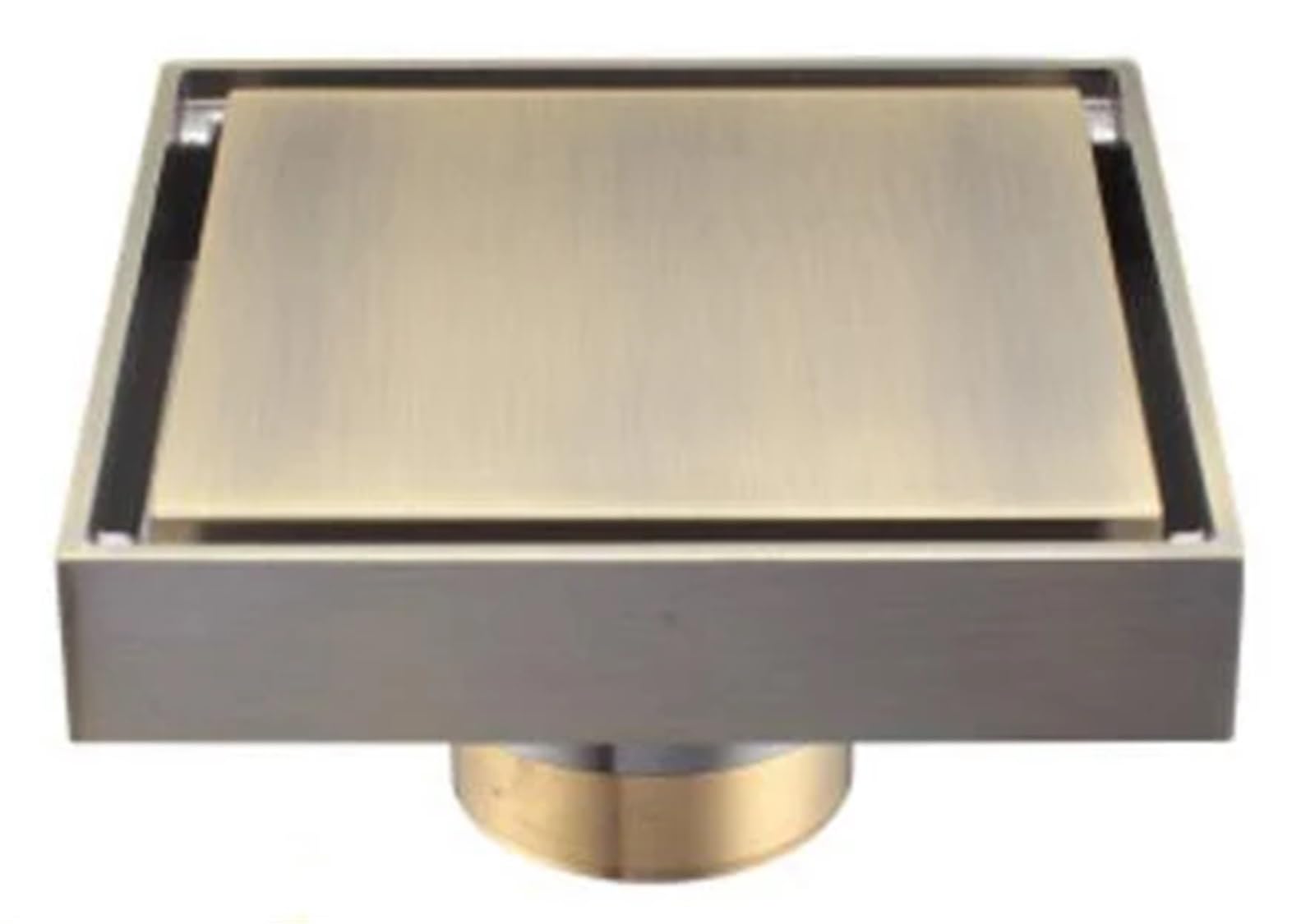 Brass Shower Drain Bathroom Floor Drain Tile Insert Square Anti-odor Floor Waste Grates(Color 4)