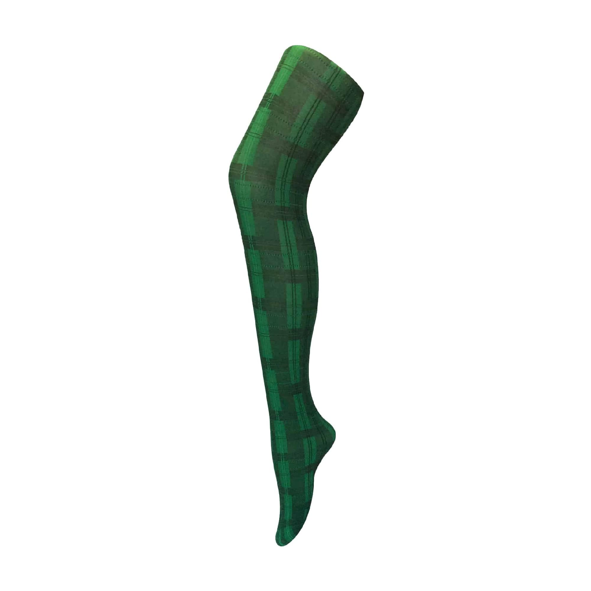 Sock Snob Womens - Ladies Coloured 80 Denier Opaque Fashion Tights - Skye - Green - Size Large