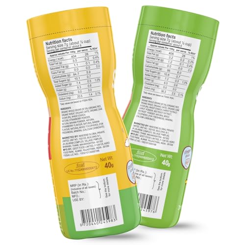 Image of Happa Carrot Beetroot and Strawberry Banana Baby Puffs | Melt-in-the-Mouth Finger Food for Babies | Supports Self-Feeding & Baby-Led Weaning | No Artificial Flavours or Colours | Stage 2 (8 Months+) | Pack of 2 (40g Each)