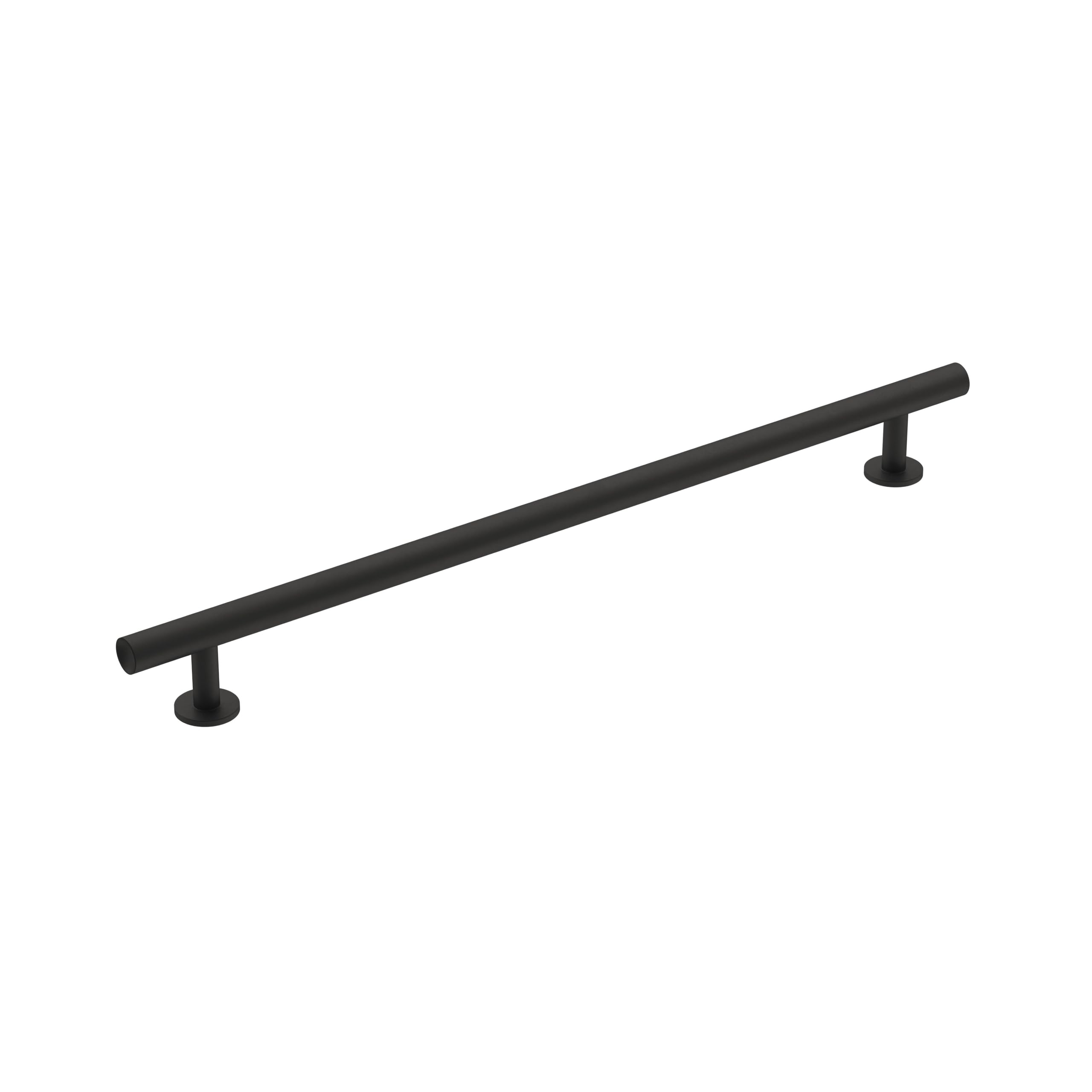 Amerock | Cabinet Pull | Matte Black | 10-1/16 inch (256 mm) Center-to-Center | Radius | 1 Pack | Drawer Pull | Cabinet Handle | Cabinet Hardware