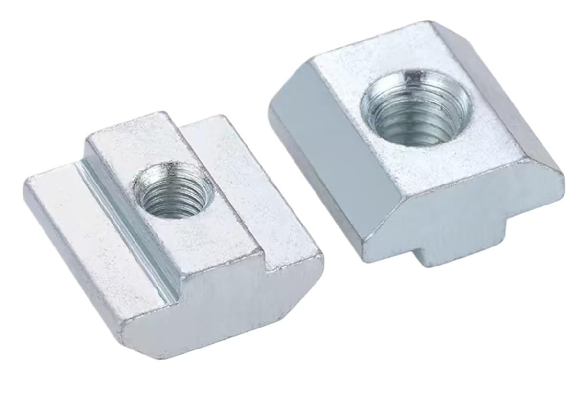 Śruby z rowkiem teowym, 50 szt. nakrętek przesuwnych do profili aluminiowych, meble, seria 20-45(45Series M10)