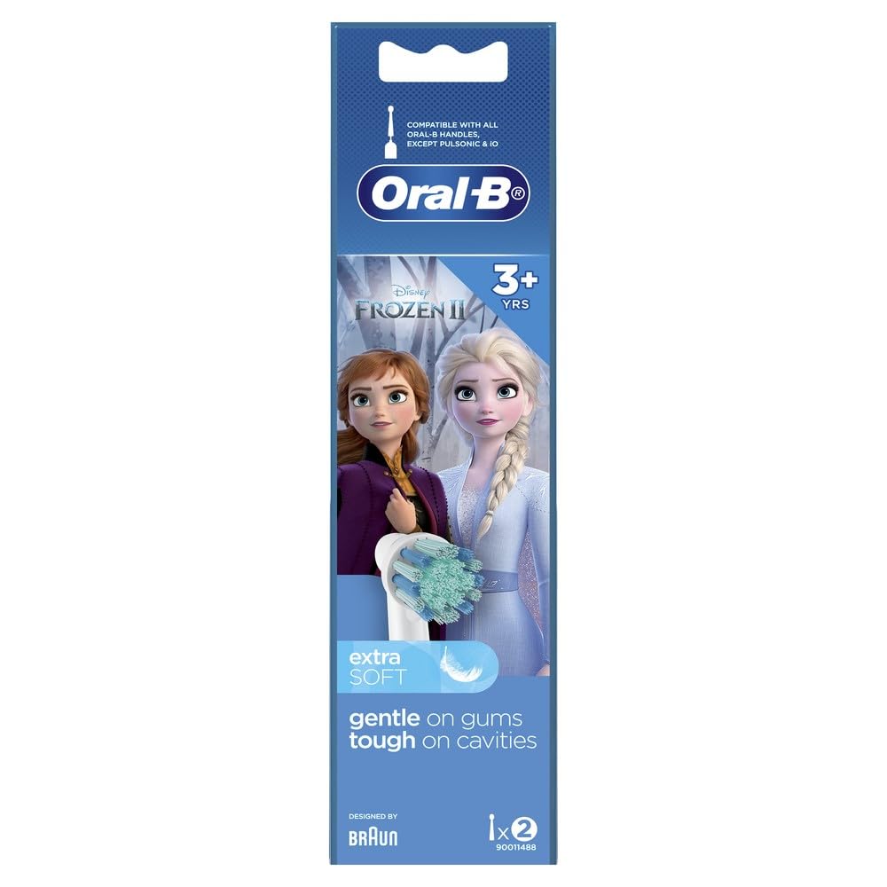 Oral-B [GENUINE] Kids Clean Frozen Electric Toothbrush Replacement Heads, 2 Pack