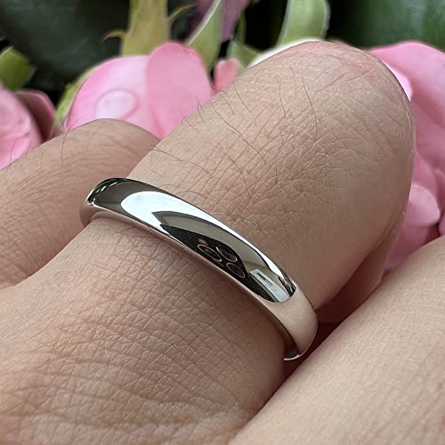2mm 3mm 4mm 5mm 6mm 7mm 8mm 10mm white tungsten rings for men women engagement wedding bands domed polished shiny comfort fit