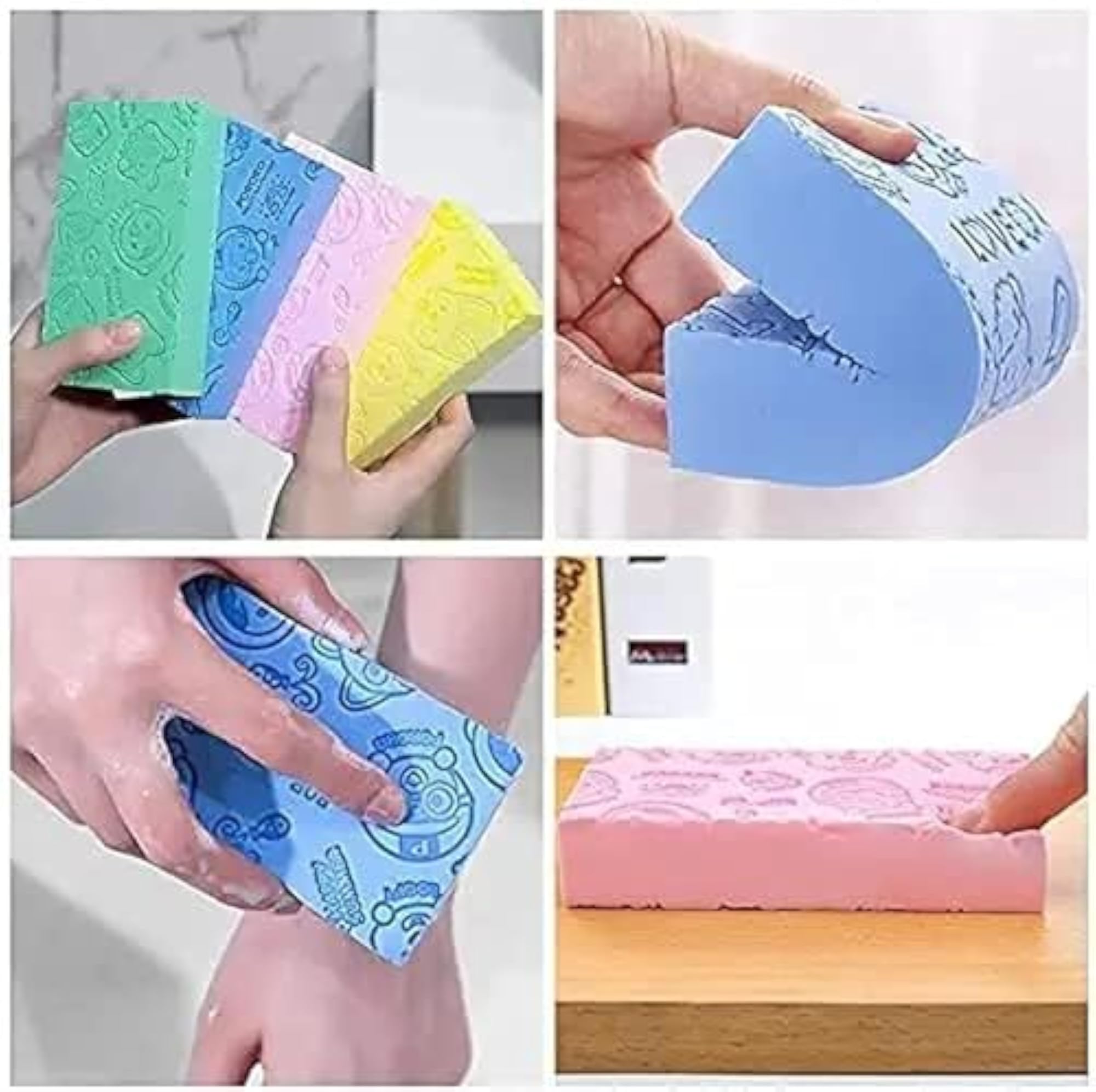 Compressed Cellulose Sponge for Kitchen Cleaning, Super Absorbent