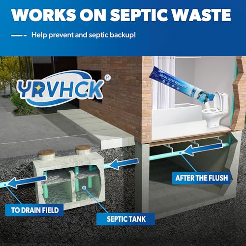 Yrvhck CGD-12 Drain Clog Remover - 12 Pack Drain Cleaner, Powerful Drain Cleaner Hair Clog Remover thumb #3